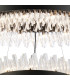 Lysander 2 Tier 60cm + 80cm Pendant 18 + 24 Light G9 Satin Black/Clear Item Weight: 41kg-8