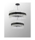 Lysander 2 Tier 60cm + 80cm Pendant 18 + 24 Light G9 Satin Black/Clear Item Weight: 41kg-10