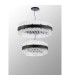 Lysander 2 Tier 60cm + 80cm Pendant 18 + 24 Light G9 Satin Black/Clear Item Weight: 41kg-12