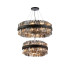 Lysander 2 Tier 60cm + 80cm Pendant 18 + 24 Light G9 Satin Black/Smoke Item Weight: 41kg-5