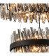 Lysander 2 Tier 60cm + 80cm Pendant 18 + 24 Light G9 Satin Black/Smoke Item Weight: 41kg-6