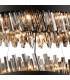 Lysander 2 Tier 60cm + 80cm Pendant 18 + 24 Light G9 Satin Black/Smoke Item Weight: 41kg-8