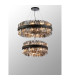 Lysander 2 Tier 60cm + 80cm Pendant 18 + 24 Light G9 Satin Black/Smoke Item Weight: 41kg-11