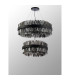 Lysander 2 Tier 60cm + 80cm Pendant 18 + 24 Light G9 Satin Black/Smoke Item Weight: 41kg-12