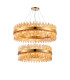 Lysander 2 Tier 80cm + 1m Pendant 24 + 32 Light G9 Brass/Amber Item Weight: 53kg-1