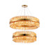 Lysander 2 Tier 80cm + 1m Pendant 24 + 32 Light G9 Brass/Amber Item Weight: 53kg-5