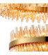 Lysander 2 Tier 80cm + 1m Pendant 24 + 32 Light G9 Brass/Amber Item Weight: 53kg-6