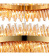 Lysander 2 Tier 80cm + 1m Pendant 24 + 32 Light G9 Brass/Amber Item Weight: 53kg-8