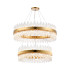 Lysander 2 Tier 80cm + 1m Pendant 24 + 32 Light G9 Brass/Clear Item Weight: 53kg-1