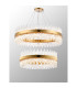 Lysander 2 Tier 80cm + 1m Pendant 24 + 32 Light G9 Brass/Clear Item Weight: 53kg-3