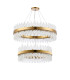 Lysander 2 Tier 80cm + 1m Pendant 24 + 32 Light G9 Brass/Clear Item Weight: 53kg-4