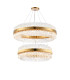 Lysander 2 Tier 80cm + 1m Pendant 24 + 32 Light G9 Brass/Clear Item Weight: 53kg-5
