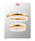 Lysander 2 Tier 80cm + 1m Pendant 24 + 32 Light G9 Brass/Clear Item Weight: 53kg-11