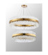 Lysander 2 Tier 80cm + 1m Pendant 24 + 32 Light G9 Brass/Clear Item Weight: 53kg-12