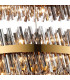 Lysander 2 Tier 80cm + 1m Pendant 24 + 32 Light G9 Brass/Smoke Item Weight: 53kg-8