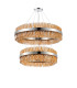 Lysander 2 Tier 80cm + 1m Pendant 24 + 32 Light G9 Polished Nickel/Amber Item Weight: 53kg-9
