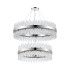 Lysander 2 Tier 80cm + 1m Pendant 24 + 32 Light G9 Polished Nickel/Clear Item Weight: 53kg-4