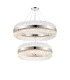 Lysander 2 Tier 80cm + 1m Pendant 24 + 32 Light G9 Polished Nickel/Clear Item Weight: 53kg-5