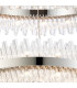 Lysander 2 Tier 80cm + 1m Pendant 24 + 32 Light G9 Polished Nickel/Clear Item Weight: 53kg-8