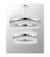 Lysander 2 Tier 80cm + 1m Pendant 24 + 32 Light G9 Polished Nickel/Clear Item Weight: 53kg-10