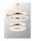 Lysander 2 Tier 80cm + 1m Pendant 24 + 32 Light G9 Polished Nickel/Clear Item Weight: 53kg-11