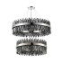 Lysander 2 Tier 80cm + 1m Pendant 24 + 32 Light G9 Polished Nickel/Smoke Item Weight: 53kg-4