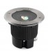 Outdoor LED Recessed Ground Uplight Stainless Steel Polished DMX Dimming 12.5cm 240lm 25deg. RGB IP67 - 1