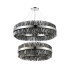 Lysander 2 Tier 80cm + 1m Pendant 24 + 32 Light G9 Polished Nickel/Smoke Item Weight: 53kg-9