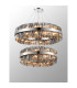 Lysander 2 Tier 80cm + 1m Pendant 24 + 32 Light G9 Polished Nickel/Smoke Item Weight: 53kg-11