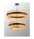 Lysander 2 Tier 80cm + 1m Pendant 24 + 32 Light G9 Satin Black/Amber Item Weight: 53kg-3