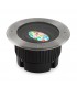 Outdoor LED Recessed Ground Uplight Stainless Steel Polished DMX Dimming 18.5cm 16deg. RGB IP67 - 1