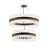 Lysander 2 Tier 80cm + 1m Pendant 24 + 32 Light G9 Satin Black/Clear Item Weight: 53kg-1