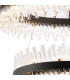 Lysander 2 Tier 80cm + 1m Pendant 24 + 32 Light G9 Satin Black/Clear Item Weight: 53kg-6