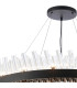 Lysander 2 Tier 80cm + 1m Pendant 24 + 32 Light G9 Satin Black/Clear Item Weight: 53kg-7