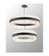 Lysander 2 Tier 80cm + 1m Pendant 24 + 32 Light G9 Satin Black/Clear Item Weight: 53kg-11