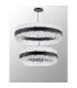 Lysander 2 Tier 80cm + 1m Pendant 24 + 32 Light G9 Satin Black/Clear Item Weight: 53kg-12