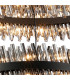 Lysander 2 Tier 80cm + 1m Pendant 24 + 32 Light G9 Satin Black/Smoke Item Weight: 53kg-8