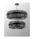 Lysander 2 Tier 80cm + 1m Pendant 24 + 32 Light G9 Satin Black/Smoke Item Weight: 53kg-12