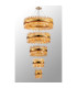 Lysander 5 Tier 25cm + 40cm + 60cm + 80cm + 1m Pendant 6 + 10 + 18 + 24 + 32 Light G9 Brass/Amber Item Weight: 86kg-3