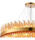 Lysander 5 Tier 25cm + 40cm + 60cm + 80cm + 1m Pendant 6 + 10 + 18 + 24 + 32 Light G9 Brass/Amber Item Weight: 86kg-7