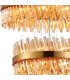 Lysander 5 Tier 25cm + 40cm + 60cm + 80cm + 1m Pendant 6 + 10 + 18 + 24 + 32 Light G9 Brass/Amber Item Weight: 86kg-9