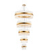 Lysander 5 Tier 25cm + 40cm + 60cm + 80cm + 1m Pendant 6 + 10 + 18 + 24 + 32 Light G9 Brass/Clear Item Weight: 86kg-1