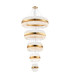 Lysander 5 Tier 25cm + 40cm + 60cm + 80cm + 1m Pendant 6 + 10 + 18 + 24 + 32 Light G9 Brass/Clear Item Weight: 86kg-5
