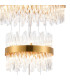 Lysander 5 Tier 25cm + 40cm + 60cm + 80cm + 1m Pendant 6 + 10 + 18 + 24 + 32 Light G9 Brass/Clear Item Weight: 86kg-10