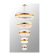 Lysander 5 Tier 25cm + 40cm + 60cm + 80cm + 1m Pendant 6 + 10 + 18 + 24 + 32 Light G9 Brass/Clear Item Weight: 86kg-13