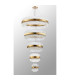 Lysander 5 Tier 25cm + 40cm + 60cm + 80cm + 1m Pendant 6 + 10 + 18 + 24 + 32 Light G9 Brass/Clear Item Weight: 86kg-14