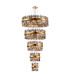 Lysander 5 Tier 25cm + 40cm + 60cm + 80cm + 1m Pendant 6 + 10 + 18 + 24 + 32 Light G9 Brass/Smoke Item Weight: 86kg-1