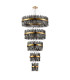 Lysander 5 Tier 25cm + 40cm + 60cm + 80cm + 1m Pendant 6 + 10 + 18 + 24 + 32 Light G9 Brass/Smoke Item Weight: 86kg-4