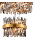 Lysander 5 Tier 25cm + 40cm + 60cm + 80cm + 1m Pendant 6 + 10 + 18 + 24 + 32 Light G9 Brass/Smoke Item Weight: 86kg-10