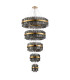 Lysander 5 Tier 25cm + 40cm + 60cm + 80cm + 1m Pendant 6 + 10 + 18 + 24 + 32 Light G9 Brass/Smoke Item Weight: 86kg-11